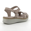 Hush Puppies Nala Leather Strap Sandals - Silver-Soft Style by Hush Puppies-Buy shoes online