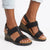 Hush Puppies Nyx Leather Wedge - Black