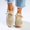 Hush Puppies Remy Flyknit Sneaker - Beige-Soft Style by Hush Puppies-Buy shoes online