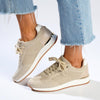 Hush Puppies Remy Flyknit Sneaker - Beige-Soft Style by Hush Puppies-Buy shoes online