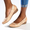 Hush Puppies Rishelle Wedge - Rose Gold-Soft Style by Hush Puppies-Buy shoes online