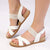 Hush Puppies Rosalino Leather Sandal - White
