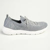Hush Puppies Roxie Knitted Mesh Sneaker - Pewter