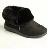 Hush Puppies Sharon Fur Top Slippers - Black