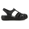 Hush Puppies Shilah Leather Closed Toe Sandal - Black