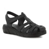 Hush Puppies Shilah Leather Closed Toe Sandal - Black