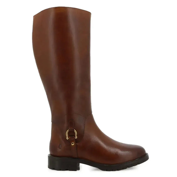 Hush Puppies Skylar Leather Rider Boot - Tan