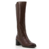 Hush Puppies Sloane Leather Block Boots - Brown
