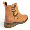 Hush Puppies Stella Leather Ankle Boot - Tan/Leopard-Soft Style by Hush Puppies-Buy shoes online