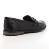 Hush Puppies Suzie Leather Loafer with Saddle - Black-Hush Puppies-Buy shoes online