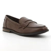 Hush Puppies Suzie Leather Loafer with Saddle - Brown
