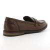 Hush Puppies Suzie Leather Loafer with Saddle - Brown