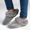 Hush Puppies Virginia Open Back Slippers - Frost Grey-Soft Style by Hush Puppies-Buy shoes online