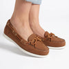 Hush Puppies Yarmouth Leather Flats - Cognac