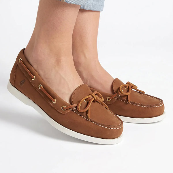 Hush Puppies Yarmouth Leather Flats - Cognac