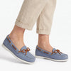Hush Puppies Yarmouth Leather Flats - Light Blue