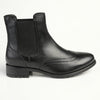 Hush Puppies Zoey Leather Ankle Boot - Black-Soft Style by Hush Puppies-Buy shoes online