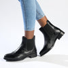 Hush Puppies Zoey Leather Ankle Boot - Black-Soft Style by Hush Puppies-Buy shoes online