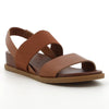 Hush Puppies Zura Leather Strap Sandals - Cognac-Soft Style by Hush Puppies-Buy shoes online