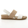 Hush Puppies Zura Leather Strap Sandals - White
