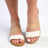 Hush Puppies Zura Leather Strap Sandals - White-Soft Style by Hush Puppies-Buy shoes online