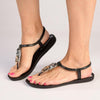 Ipanema Abby Glam Thong Sandals - Black-Ipanema-Buy shoes online