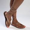 Ipanema Ankle Wrap Thong Sandals - Brown-Ipanema-Buy shoes online