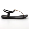 Ipanema Back Strap - Galm Trim Sandals - Black/Gold-Ipanema-Buy shoes online