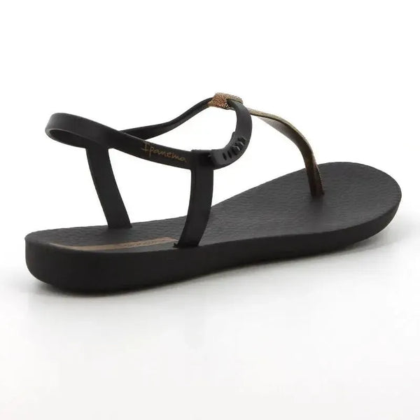 Ipanema Back Strap Sandals - Black/Gold