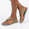 Ipanema Class Floral Slingback Sandal - Green Gold