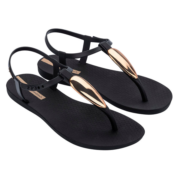 Ipanema Class Luxury Sandal - Black/Gold