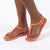 Ipanema Dawn Knot Chic Sandals - Orange