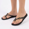 Ipanema Fashion Elo Slip Flop With Studs - Black Bronze