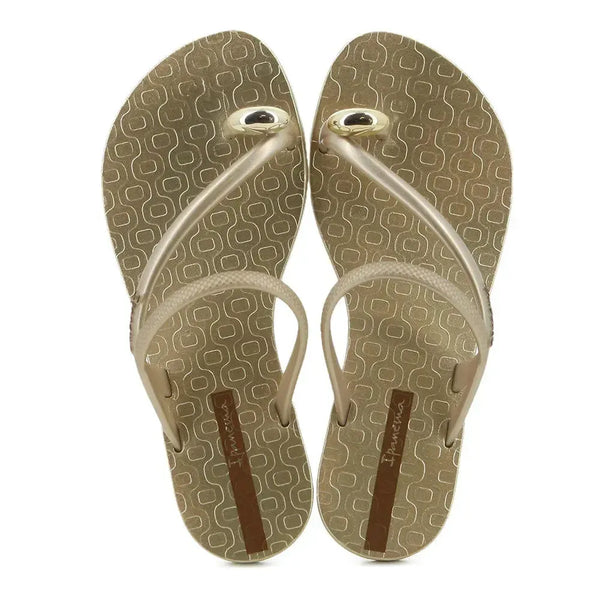 Ipanema Glam Toe Ring Sandal - Beige/Gold