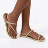 Ipanema Glam Toe Ring Sandal - Beige/Gold