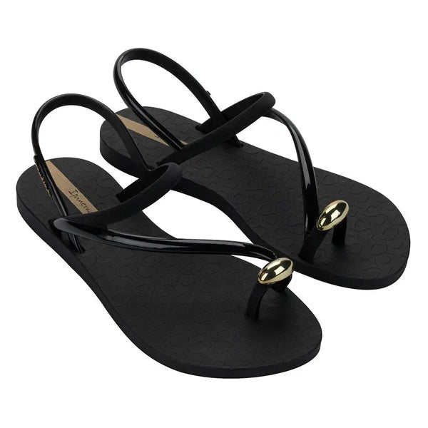 Ipanema Glam Toe Ring Sandal - Black
