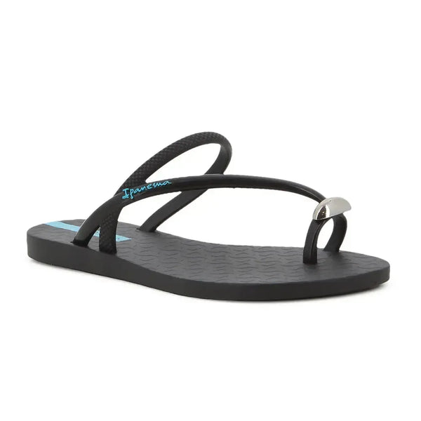 Ipanema Glam Toe Ring Sandal - Black/Blue