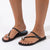 Ipanema Glam Toe Ring Sandal - Black/Blue