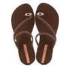 Ipanema Glam Toe Ring Sandal - Brown/Rose Gold