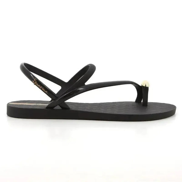Ipanema Glam Toe Ring Slingback Sandal - Black Beige