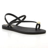 Ipanema Glam Toe Ring Slingback Sandal - Black Beige