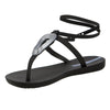 Ipanema Hera Hoop Thong Sandals - Black-Ipanema-Buy shoes online