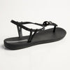 Ipanema Kai Button Trim Thong Sandals - Black-Ipanema-Buy shoes online