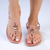 Ipanema Kai Button Trim Thong Sandals - Pink/Bronze-Ipanema-Buy shoes online