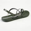 Ipanema Ladies Buckle Strap Sandals - Dark Green/Olive-Ipanema-Buy shoes online