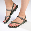 Ipanema Ladies Buckle Strap Sandals - Dark Green/Olive-Ipanema-Buy shoes online