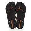 Ipanema Leopard Print Thong Strap Sandals - Black