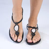 Ipanema Oval Trim Thong Sandals - Black-Ipanema-Buy shoes online