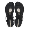 Ipanema Oval Trim Thong Sandals - Black/Beige-Ipanema-Buy shoes online