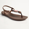 Ipanema Oval Trim Thong Sandals - Brown-Ipanema-Buy shoes online